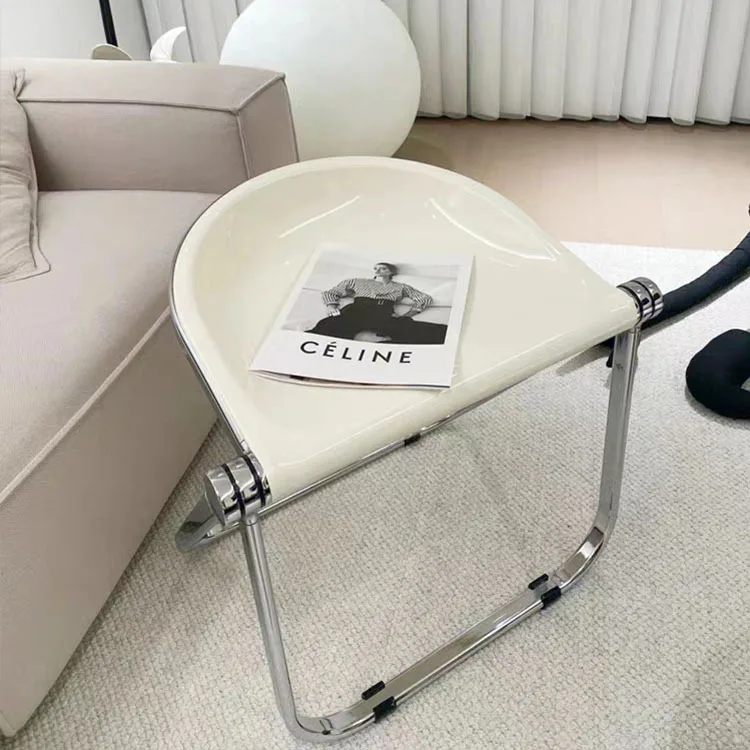 Cream wind transparent folding stool household acrylic modern makeup stool medieval restaurant dining chair stool metal
Cream wind transparent folding stool household acrylic modern makeup stool medieval restaurant dining chair stool metal