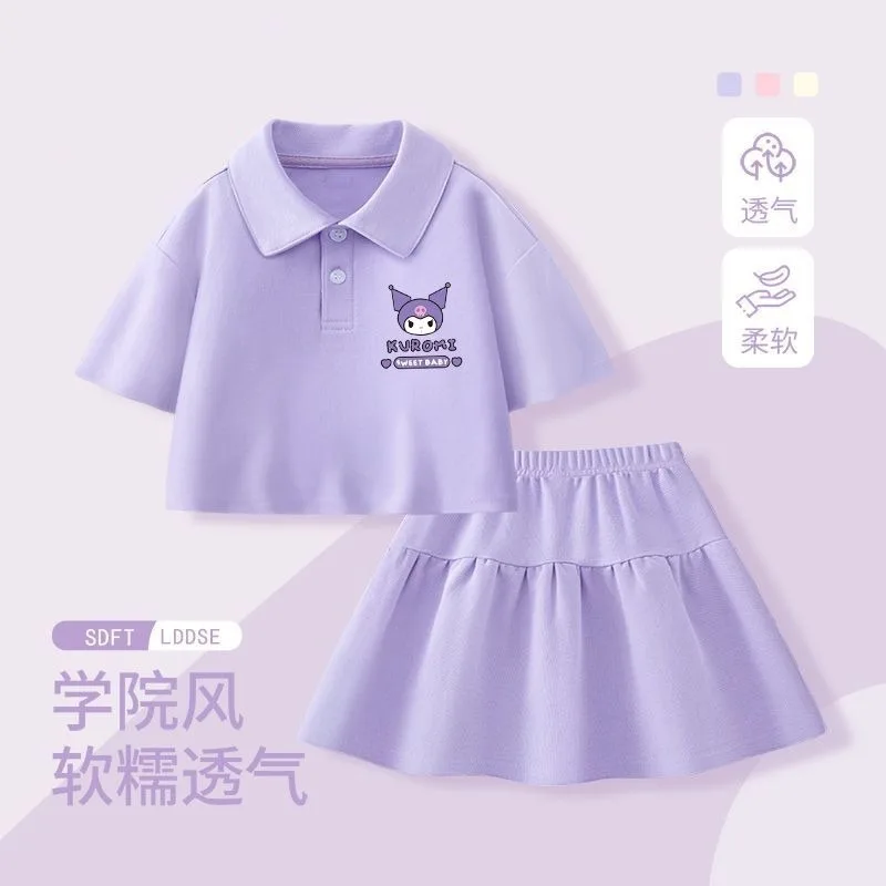 Kuromi Hello Kitty Anime Kawaii Sanrio Fashion Children Casual Sports Shirt Skirt Cute Cinnamoroll Children Skirt Clothes Gifts
Kuromi Hello Kitty Anime Kawaii Sanrio Fashion Children Casual Sports Shirt Skirt Cute Cinnamoroll Children Skirt Clothes Gifts