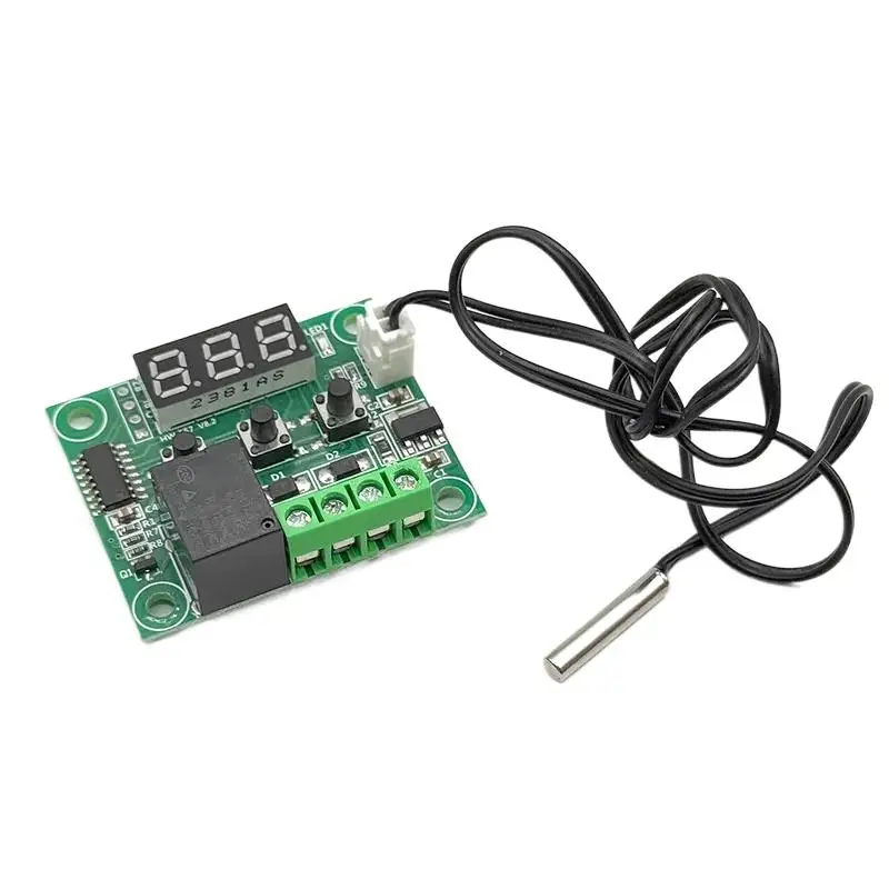 W1209 DC 12V Heat Cool Digital Thermostat Temperature Controller Miniature Thermostat Temperature Control Switch Panel XH-W1209
W1209 DC 12V Heat Cool Digital Thermostat Temperature Controller Miniature Thermostat Temperature Control Switch Panel XH-W1209