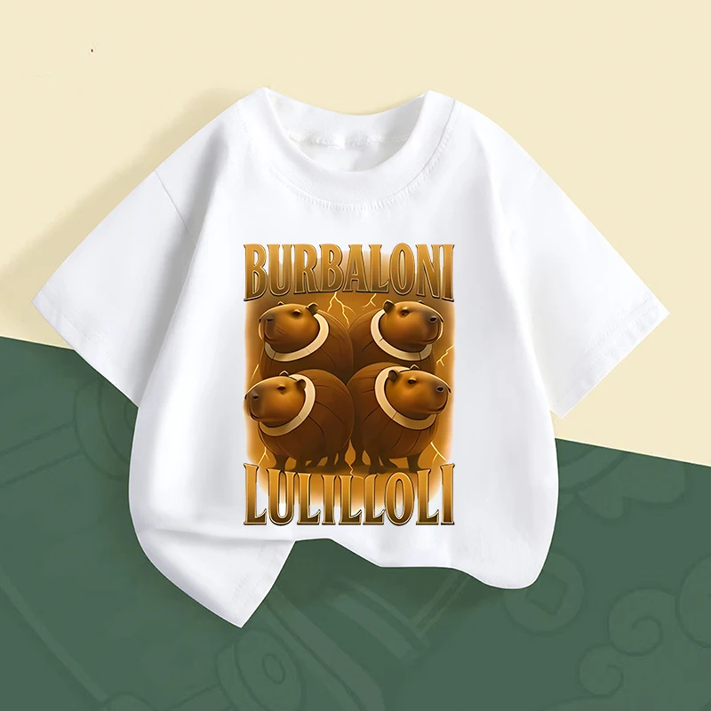 Italian Brainrot Series Kid T-shirt Hot AI Animals Short Sleeve Clothes Summer Breathable Cute Boys Girls Base Top Birthday Gift
Italian Brainrot Series Kid T-shirt Hot AI Animals Short Sleeve Clothes Summer Breathable Cute Boys Girls Base Top Birthday Gift