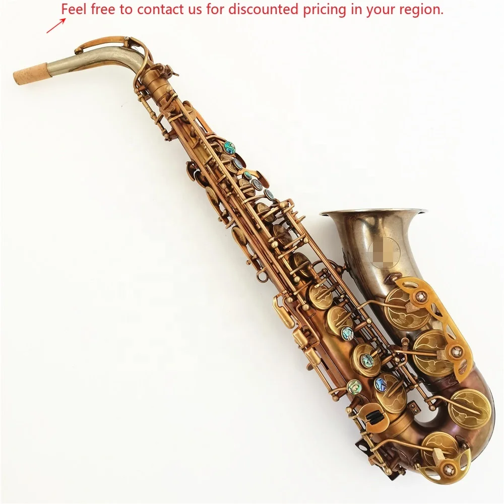 New Material Cupronickel Material Bell Brass Body Vintage Eb Key Alto Saxophone
New Material Cupronickel Material Bell Brass Body Vintage Eb Key Alto Saxophone