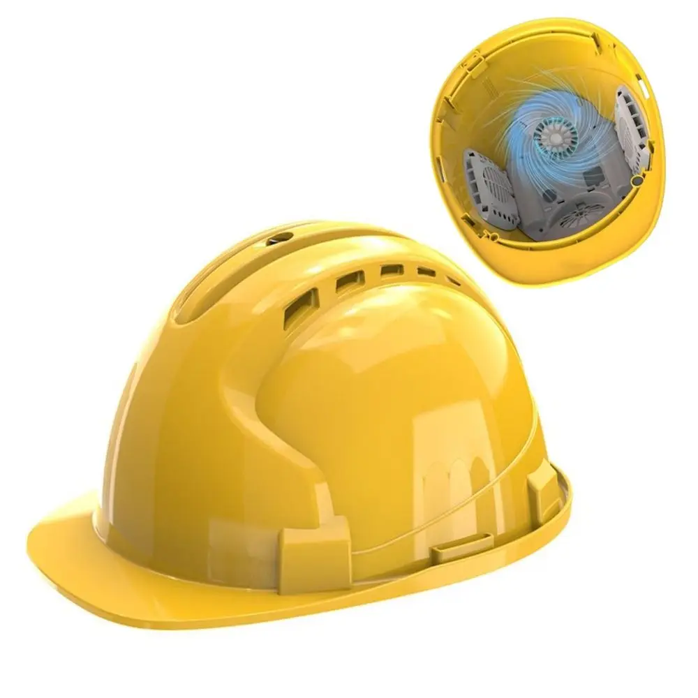 4 Gears Rechargeable Fan Helmet Waterproof Adjustable Safety Helmet with Fans Cool Power Bank Site Protective Cap Cycling
4 Gears Rechargeable Fan Helmet Waterproof Adjustable Safety Helmet with Fans Cool Power Bank Site Protective Cap Cycling