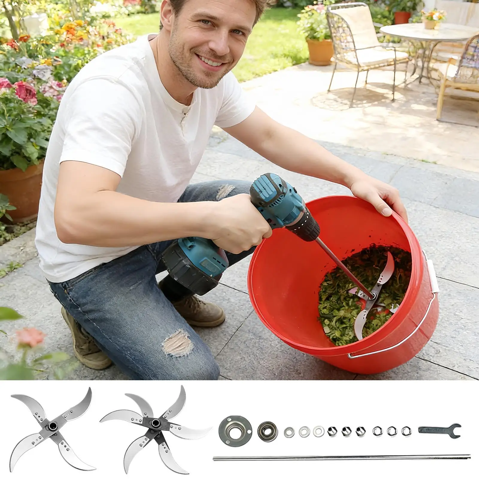 Grass Shredder Blades Replacement Universal Adjustable Chopping Blades for Garden Agriculture Vegetable Chipper Cutter Parts
Grass Shredder Blades Replacement Universal Adjustable Chopping Blades for Garden Agriculture Vegetable Chipper Cutter Parts