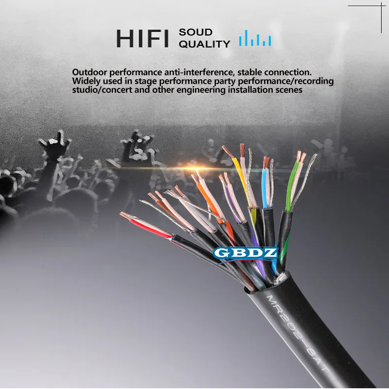 CANARE MR202-2AT/4AT/8AT/24AT Audio Microphone Studio Recording Two-core Aluminum Foil Shielded Multi-Channel Line Signal Wire
CANARE MR202-2AT/4AT/8AT/24AT Audio Microphone Studio Recording Two-core Aluminum Foil Shielded Multi-Channel Line Signal Wire