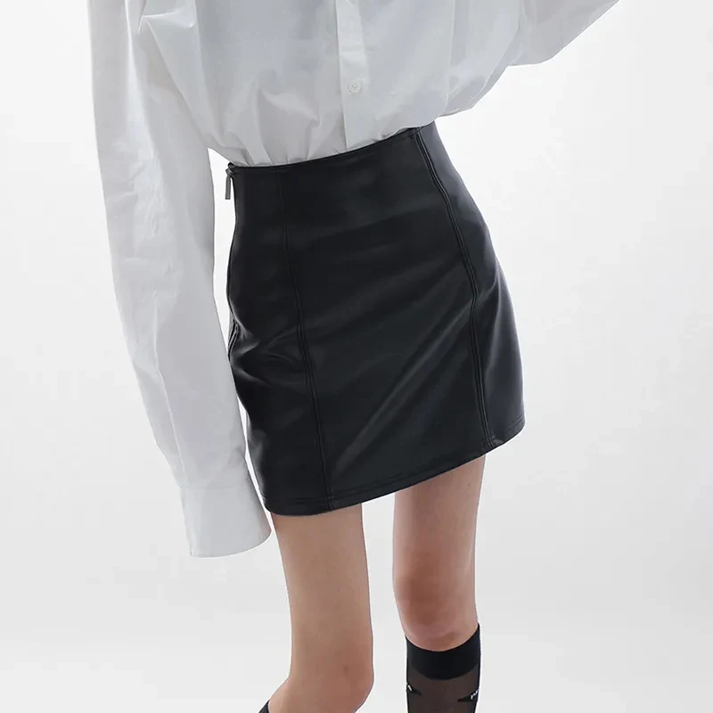 Black Pu Leather Mini Skirts for Women Autumn Streetwear Sexy Slim Side Zipper Skirts Y2K High Waist All Match A Line Hip Skirt
Black Pu Leather Mini Skirts for Women Autumn Streetwear Sexy Slim Side Zipper Skirts Y2K High Waist All Match A Line Hip Skirt