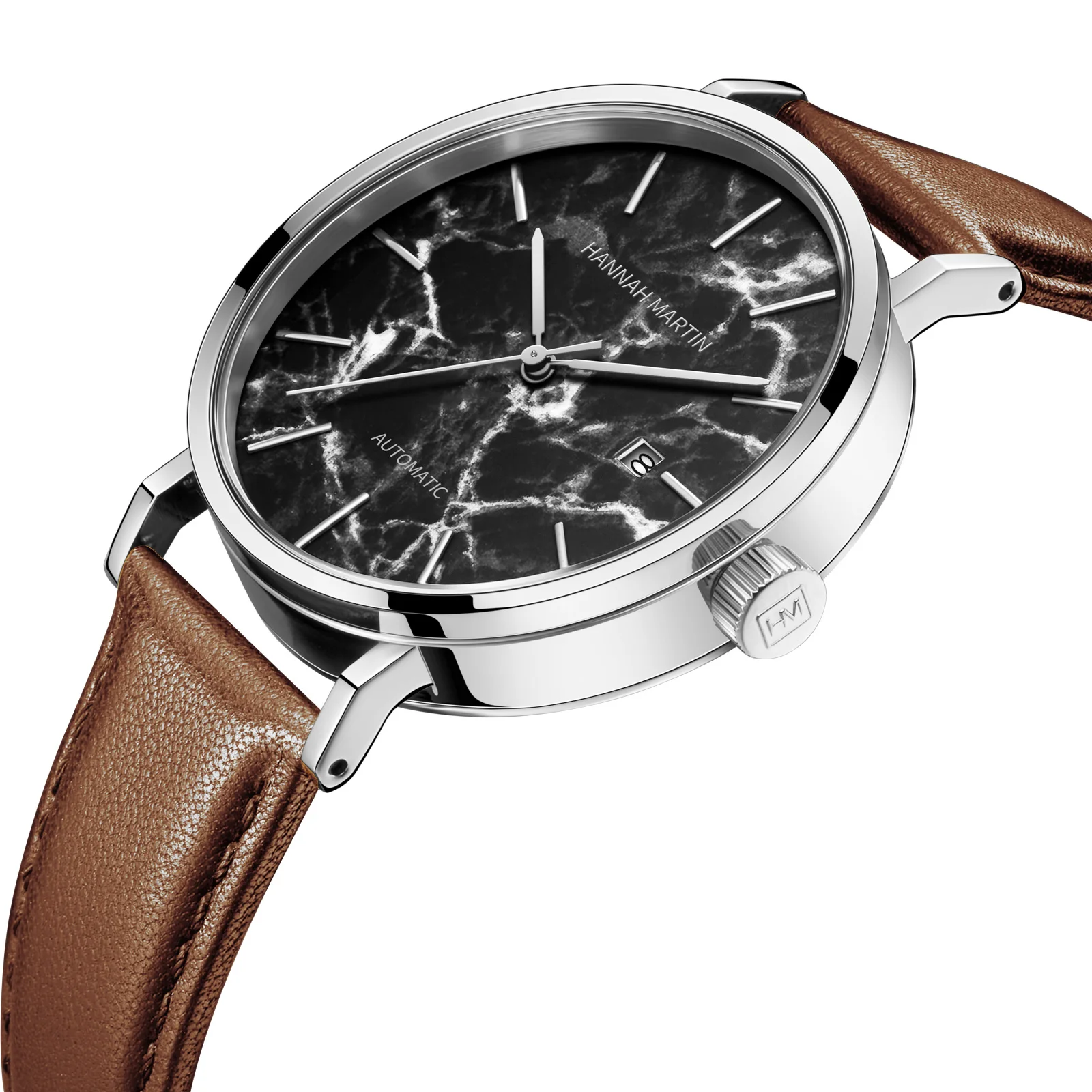 HANNAH MARTIN Black Leather Watch Marble Dial Luxury 41mm Business 8215 Automatic Mechanical Clock 100M Waterproof Diver Watches
HANNAH MARTIN Black Leather Watch Marble Dial Luxury 41mm Business 8215 Automatic Mechanical Clock 100M Waterproof Diver Watches