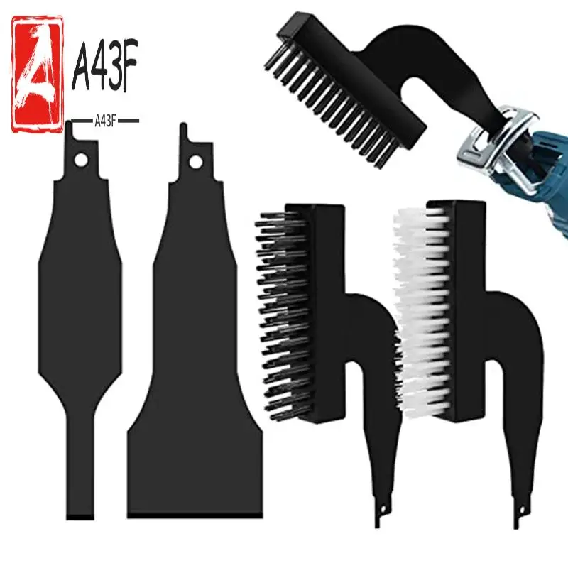 A43F-4PCS Reciprocating Saw Scraper Blade Set, Black Reciprotools Attachments And Adapters For Reciprocating Saws
A43F-4PCS Reciprocating Saw Scraper Blade Set, Black Reciprotools Attachments And Adapters For Reciprocating Saws