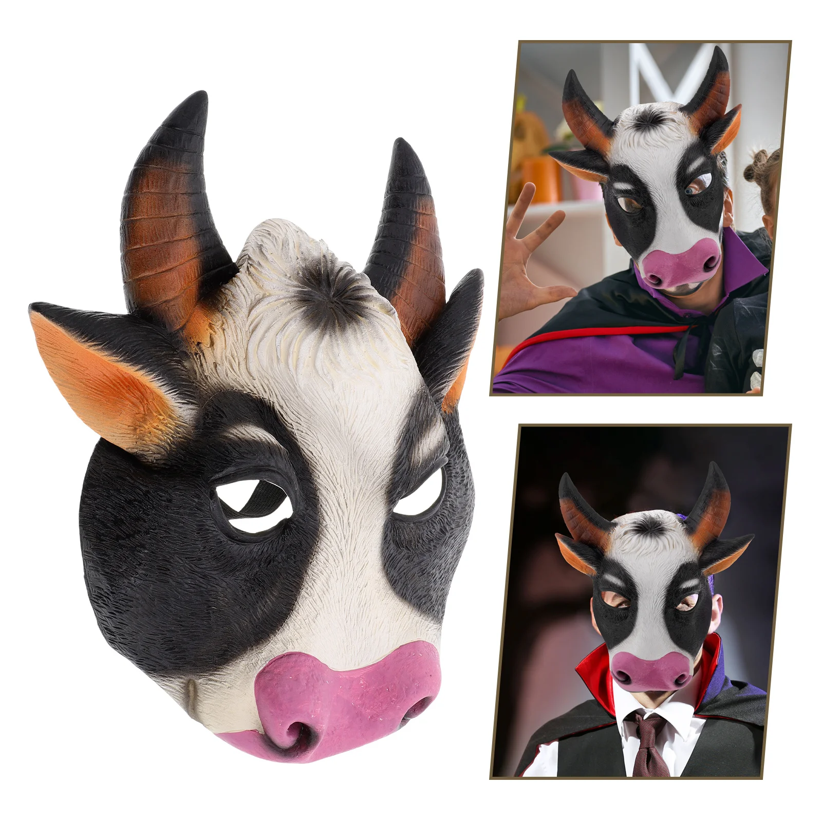 Realistic Cow Head Mask for Halloween Masquerade Cosplay Parties Lightweight Breathable Funny Animal Costume Accessory
Realistic Cow Head Mask for Halloween Masquerade Cosplay Parties Lightweight Breathable Funny Animal Costume Accessory