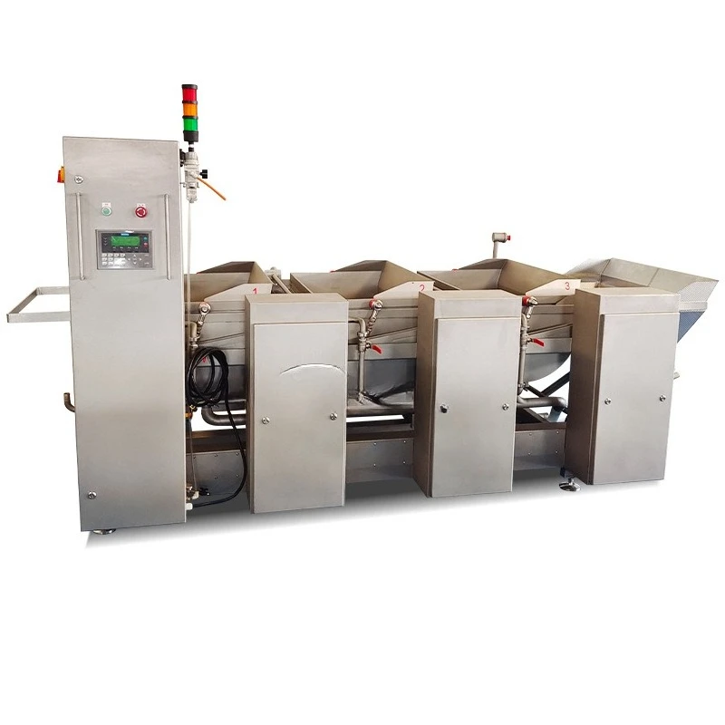 Stainless steel, triple bucket vegetable washing machine, automatic tipping bucket, fruit and vegetable washing machine
Stainless steel, triple bucket vegetable washing machine, automatic tipping bucket, fruit and vegetable washing machine