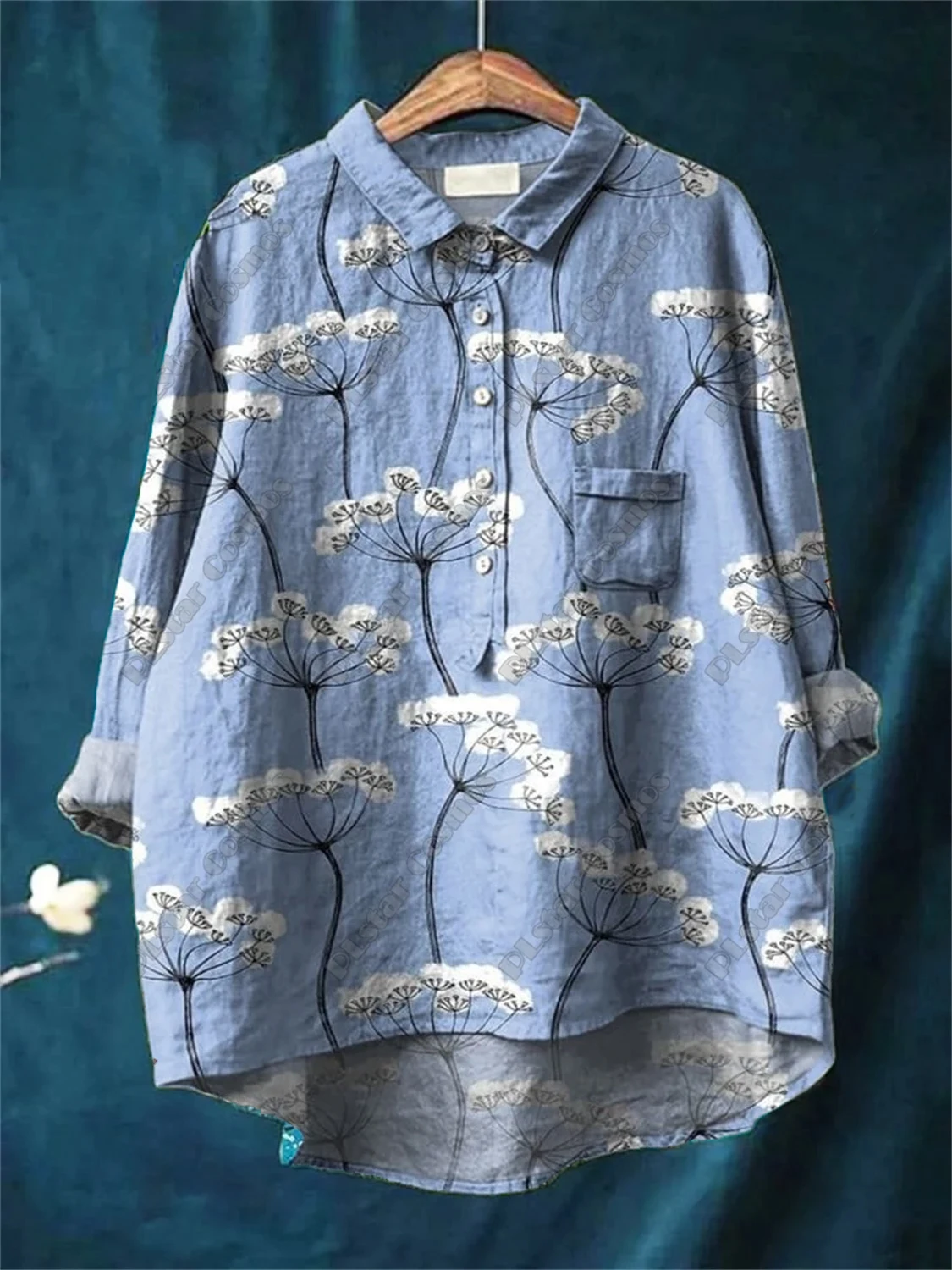 New 3D printed retro and cute floral animal print women's entertainment casual and loose open-tube shirt new women's top
New 3D printed retro and cute floral animal print women's entertainment casual and loose open-tube shirt new women's top