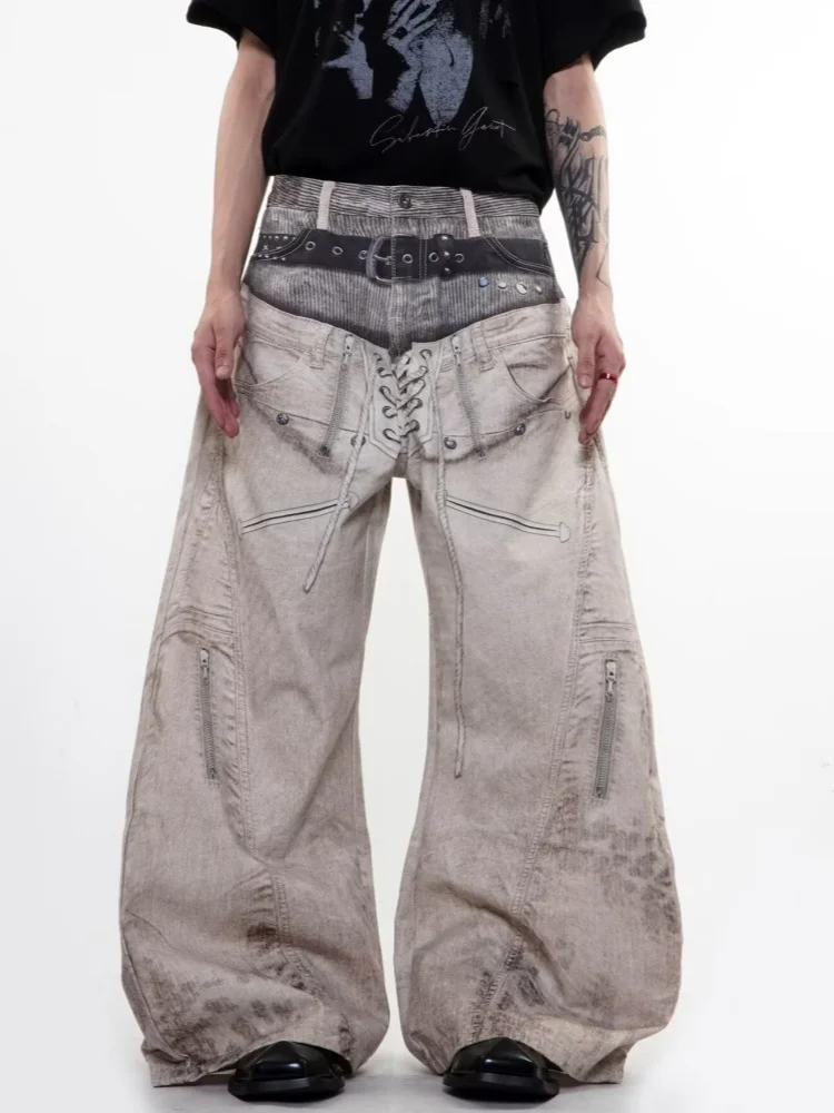 2026 American Retro Y2K Style 3D Printed Washed Khaki Baggy Jeans Pants For Men Clothes Wide Leg Loose Long Trousers Moda Hombre
2026 American Retro Y2K Style 3D Printed Washed Khaki Baggy Jeans Pants For Men Clothes Wide Leg Loose Long Trousers Moda Hombre