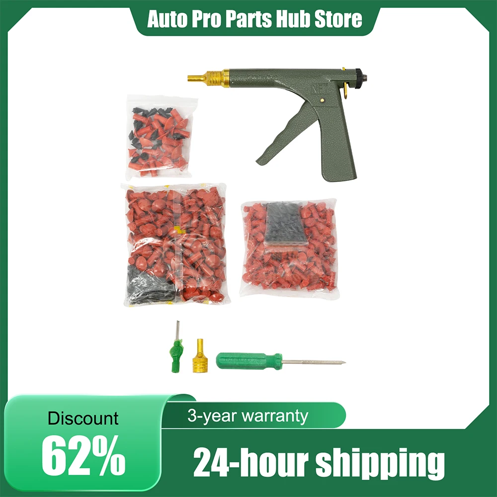 Tire Plugger, Tire Repair Gun, Tubeless Tire Wheel Repair Gun Kit, with Mushroom Rubber Plugs and Nozzle Plugger
Tire Plugger, Tire Repair Gun, Tubeless Tire Wheel Repair Gun Kit, with Mushroom Rubber Plugs and Nozzle Plugger