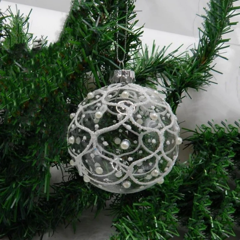 16pcs/pack Diameter=8cm Hand Drawing Transparent Glass Globe Home Decoration Christmas Tree Hanging Ball Silver Powder Pendant
16pcs/pack Diameter=8cm Hand Drawing Transparent Glass Globe Home Decoration Christmas Tree Hanging Ball Silver Powder Pendant