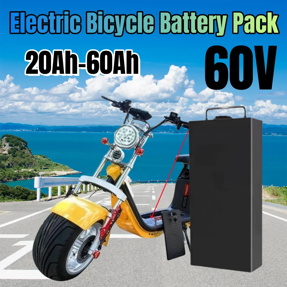 60V 20Ah-60Ah Electric Motorcycle Li-ion Battery Pack 2000W For Harley Two Wheel Foldable Citycoco Electric Scooter
60V 20Ah-60Ah Electric Motorcycle Li-ion Battery Pack 2000W For Harley Two Wheel Foldable Citycoco Electric Scooter