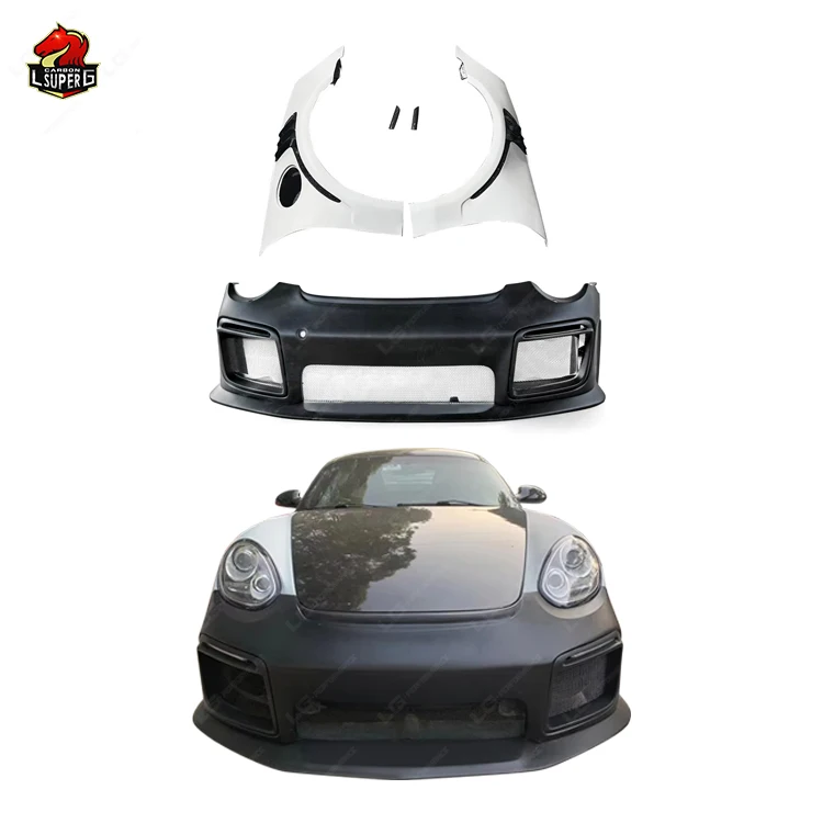 Style Front Bumper and RS Style Fender Car Kit for Porsche 718 987.2 Modified Front Bumper Fender Half Carbon Fiber Bodykit
Style Front Bumper and RS Style Fender Car Kit for Porsche 718 987.2 Modified Front Bumper Fender Half Carbon Fiber Bodykit