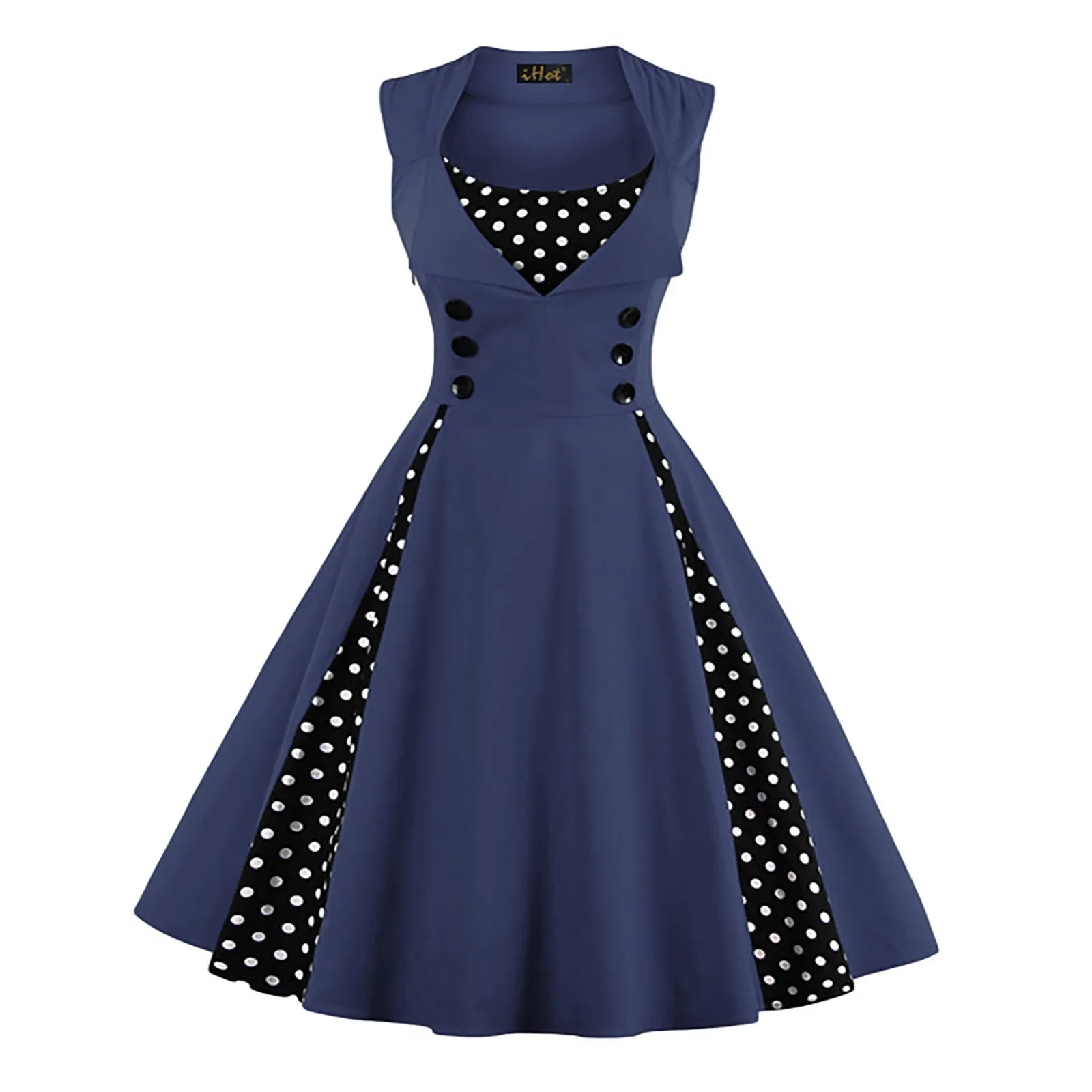 Women Robe Retro Vintage Dress 50s 60s Rockabilly Dot Swing Pin Up Summer Party Dresses Elegant Tunic Vestidos Casual
Women Robe Retro Vintage Dress 50s 60s Rockabilly Dot Swing Pin Up Summer Party Dresses Elegant Tunic Vestidos Casual