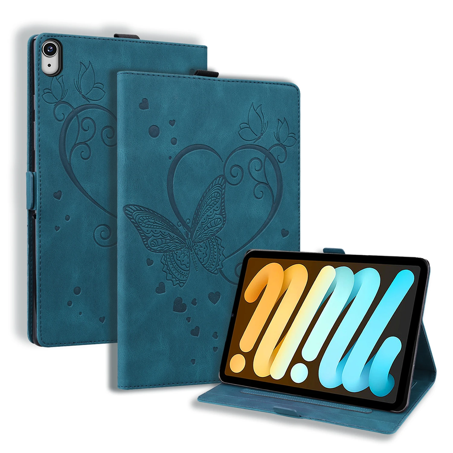 Wallet Card Slot Cover For Apple ipad Mini 6 8.3 inch Love Butterfly Pattern Flip Shockproof Have Sleep Leather Bracket Case
Wallet Card Slot Cover For Apple ipad Mini 6 8.3 inch Love Butterfly Pattern Flip Shockproof Have Sleep Leather Bracket Case