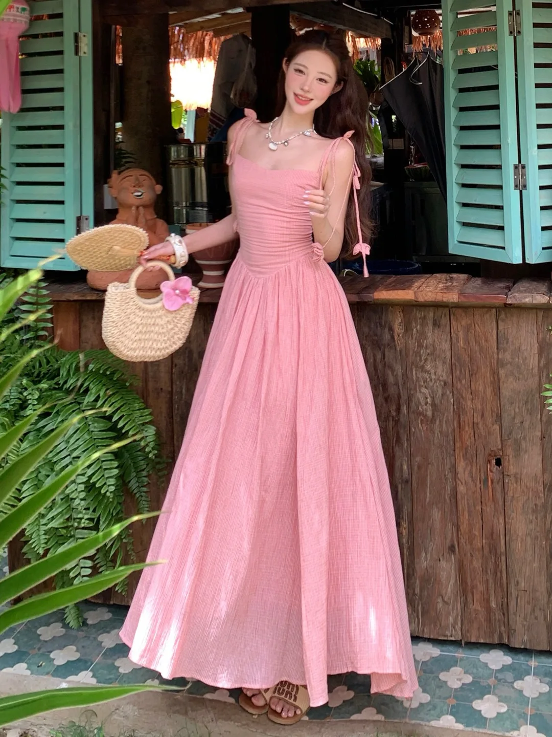 Summer New Pink Strapless Dress Women's Waist Cinching Slimming Gentle Long Dress Holiday Style Soft Dress Casual Chic
Summer New Pink Strapless Dress Women's Waist Cinching Slimming Gentle Long Dress Holiday Style Soft Dress Casual Chic
