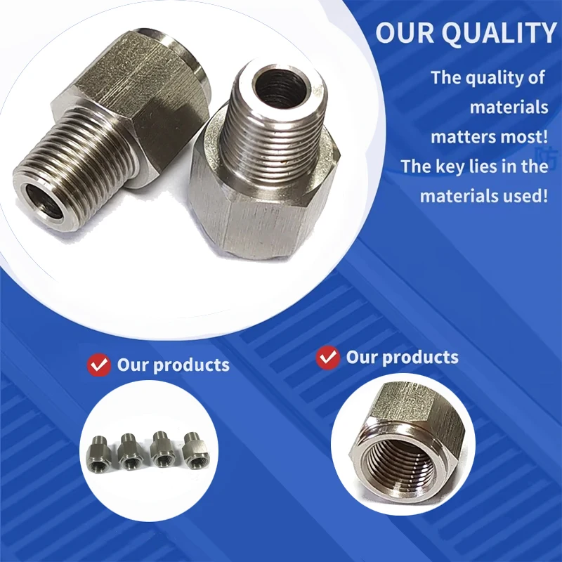 Переходное соединение адаптера гидравлического инструмента из нержавеющей стали 304, 1/8NPT в M10x1,0, автозапчасти
Переходное соединение адаптера гидравлического инструмента из нержавеющей стали 304, 1/8NPT в M10x1,0, автозапчасти