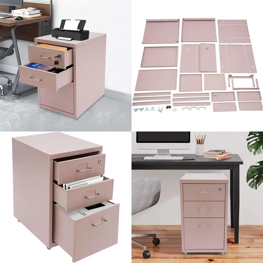 Розовый мобильный вертикальный шкаф для документов с 3 ящиками, замком и колесиками, подходит для бумаг формата А4, Legal и Letter, идеально подходит для домашнего офиса
Розовый мобильный вертикальный шкаф для документов с 3 ящиками, замком и колесиками, подходит для бумаг формата А4, Legal и Letter, идеально подходит для домашнего офиса
