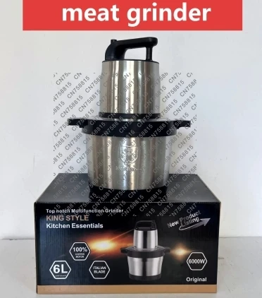 Household kitchen utensils, meat grinder, rich flour making machine, 6 liters stainless steel masher, cassava banana taro masher
Household kitchen utensils, meat grinder, rich flour making machine, 6 liters stainless steel masher, cassava banana taro masher