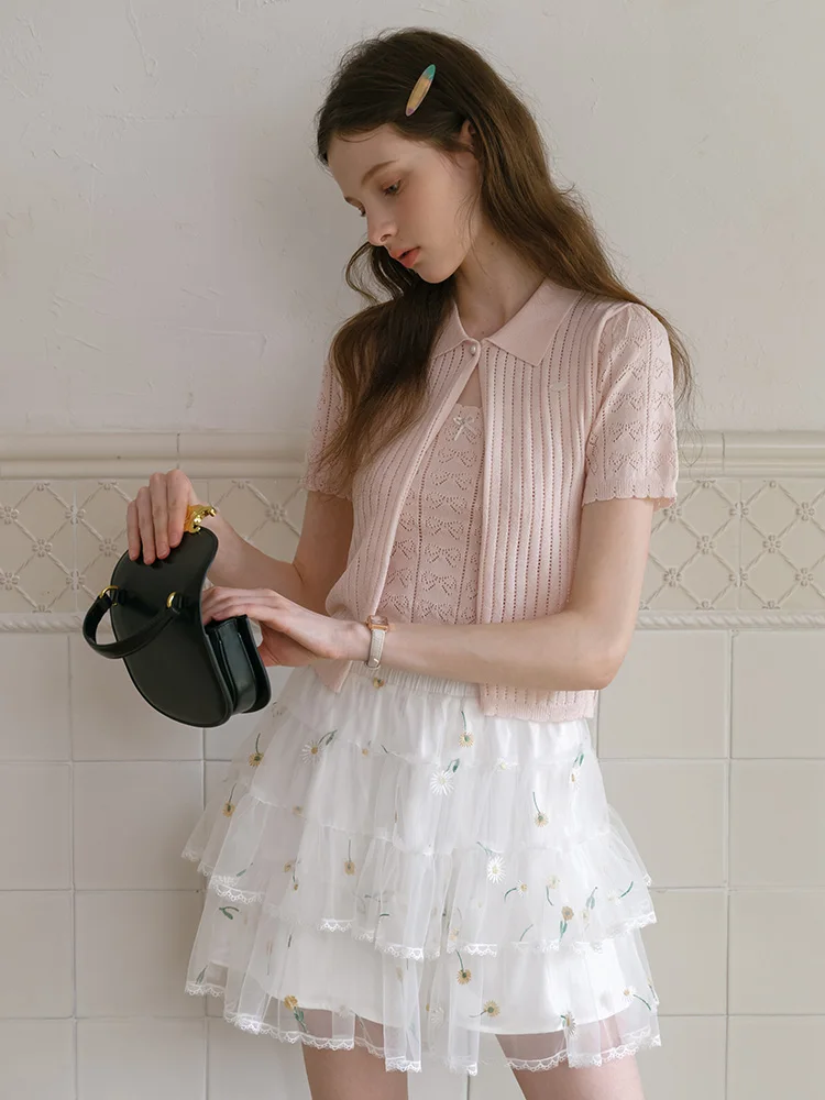 Pink Knitted Open Cardigan Top Hollow out Bow Tie Strap Vest Thin Spring Autumn Set Women's Fashion Commute Style Regular Fit
Pink Knitted Open Cardigan Top Hollow out Bow Tie Strap Vest Thin Spring Autumn Set Women's Fashion Commute Style Regular Fit