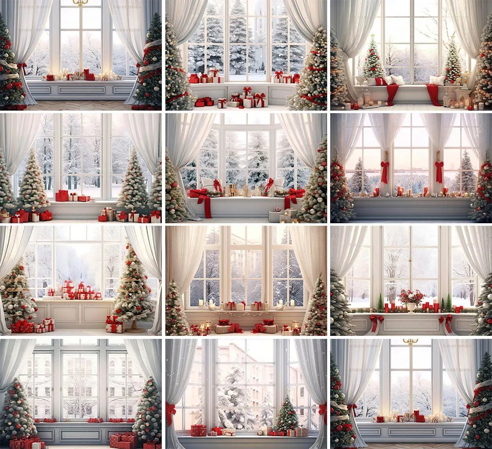 Mehofond Christmas Snow Scene Photography Backdrop Family Child Festival Xmas Tree Window Gift Decor Background Photo Studio
Mehofond Christmas Snow Scene Photography Backdrop Family Child Festival Xmas Tree Window Gift Decor Background Photo Studio