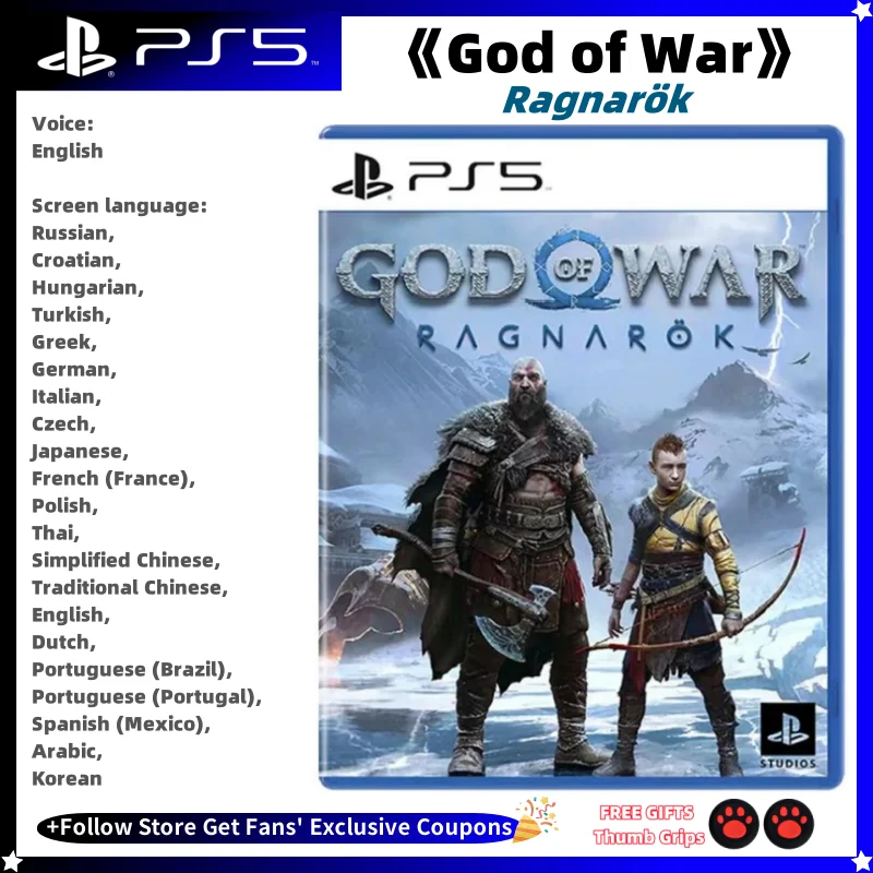 Sony Playstation5 PS5 God of War: Ragnarok New Game CD Game Card Ps5 Games Disks Playstation5 Sony New God of War:Ragnarok
Sony Playstation5 PS5 God of War: Ragnarok New Game CD Game Card Ps5 Games Disks Playstation5 Sony New God of War:Ragnarok
