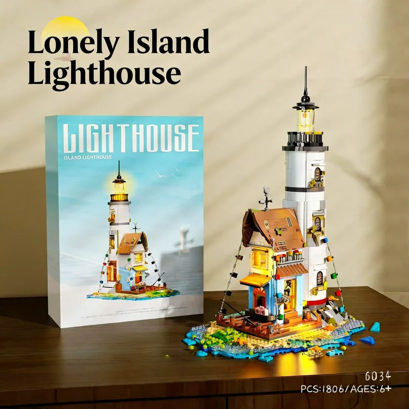 1pc Beach Isolated Lighthouse Pier Seaside Lighthouse Building Block Coastal Scene Model Desktop Decor Item Boy and Girl Gift
1pc Beach Isolated Lighthouse Pier Seaside Lighthouse Building Block Coastal Scene Model Desktop Decor Item Boy and Girl Gift