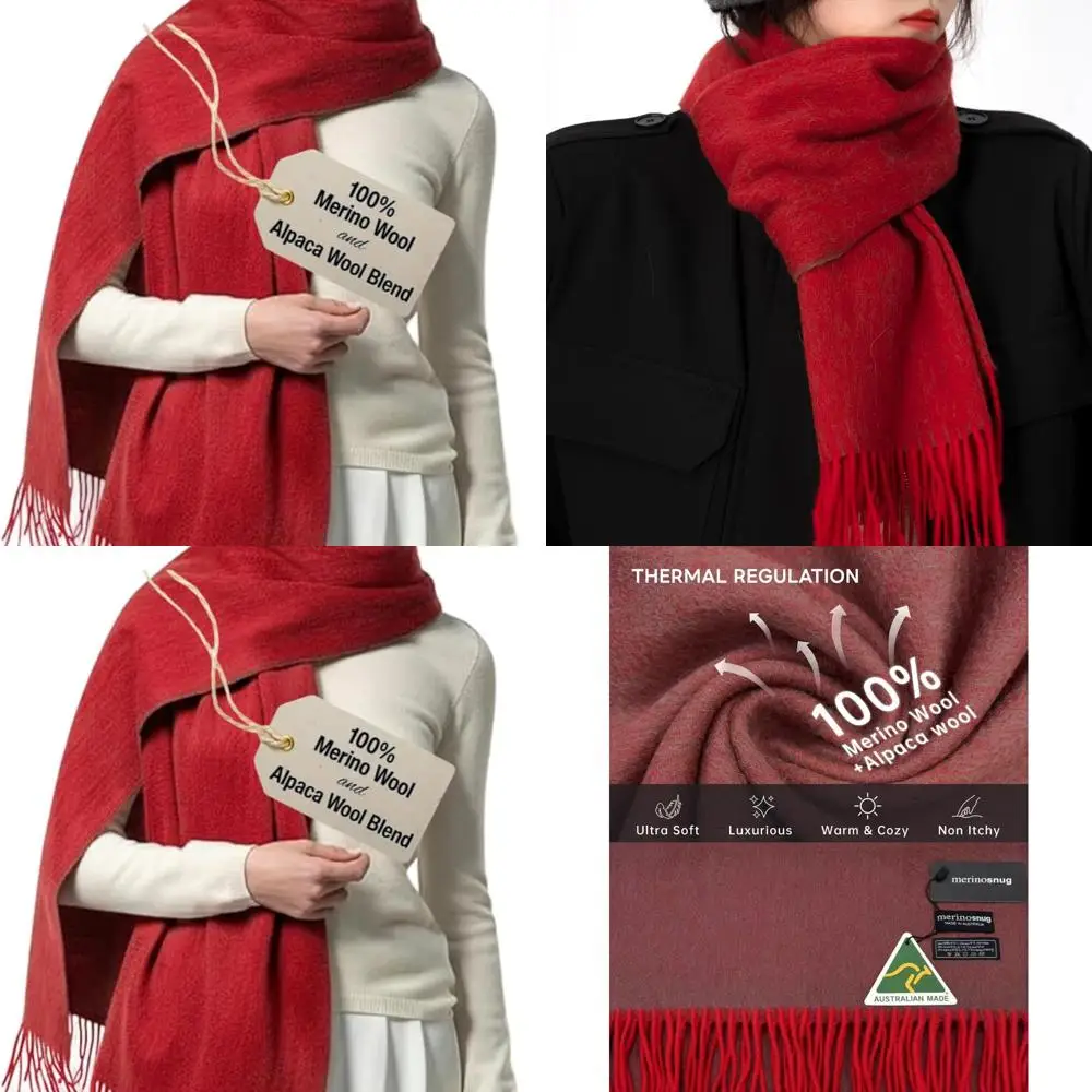 Luxurious Women's Merino Wool & Alpaca Blend Scarf, Cashmere-Soft Pashmina Shawls, Ideal Holiday Gift
Luxurious Women's Merino Wool & Alpaca Blend Scarf, Cashmere-Soft Pashmina Shawls, Ideal Holiday Gift