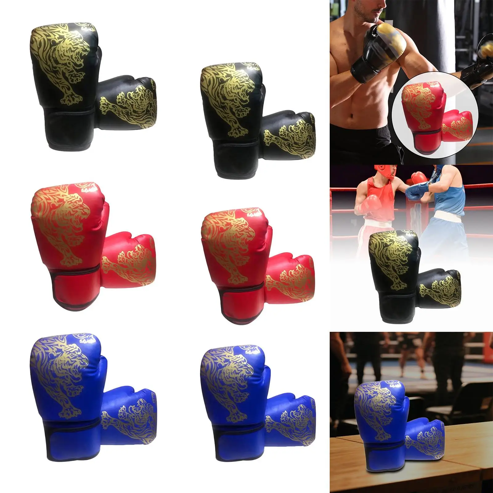 Boxing Gloves Comfortable Lightweight Open Palms Punching Gloves for Martial Arts Grappling Punching Heavy Bag Fitness Men Women
Boxing Gloves Comfortable Lightweight Open Palms Punching Gloves for Martial Arts Grappling Punching Heavy Bag Fitness Men Women