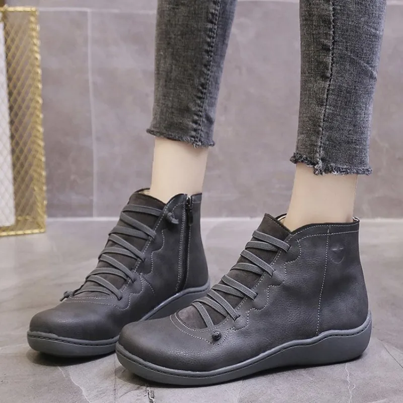 Plus Size Women's Shoes & Boots Spring/Autumn & Winter Boots Casual Short-Cuff Slip-On Flat Winter Boots Size 43
Plus Size Women's Shoes & Boots Spring/Autumn & Winter Boots Casual Short-Cuff Slip-On Flat Winter Boots Size 43