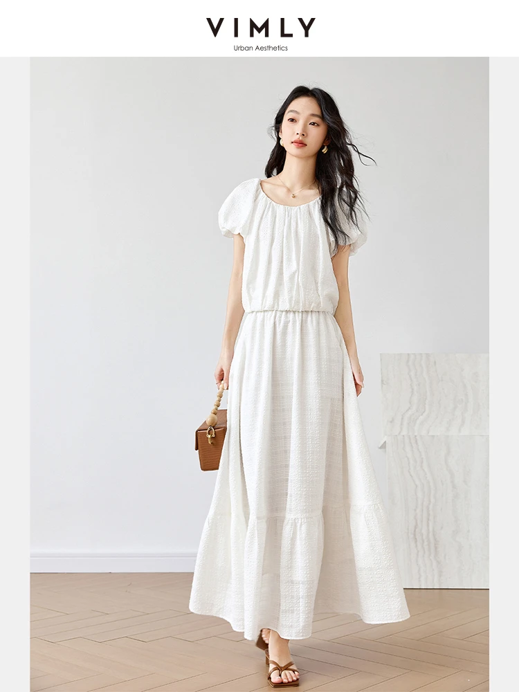 VIMLY Summer 2 Piece Sets Woman Outfits Women's Skirt Suit 2025 Short Sleeve Blouse High Waist Long Skirt Ladies Clothes M9576
VIMLY Summer 2 Piece Sets Woman Outfits Women's Skirt Suit 2025 Short Sleeve Blouse High Waist Long Skirt Ladies Clothes M9576