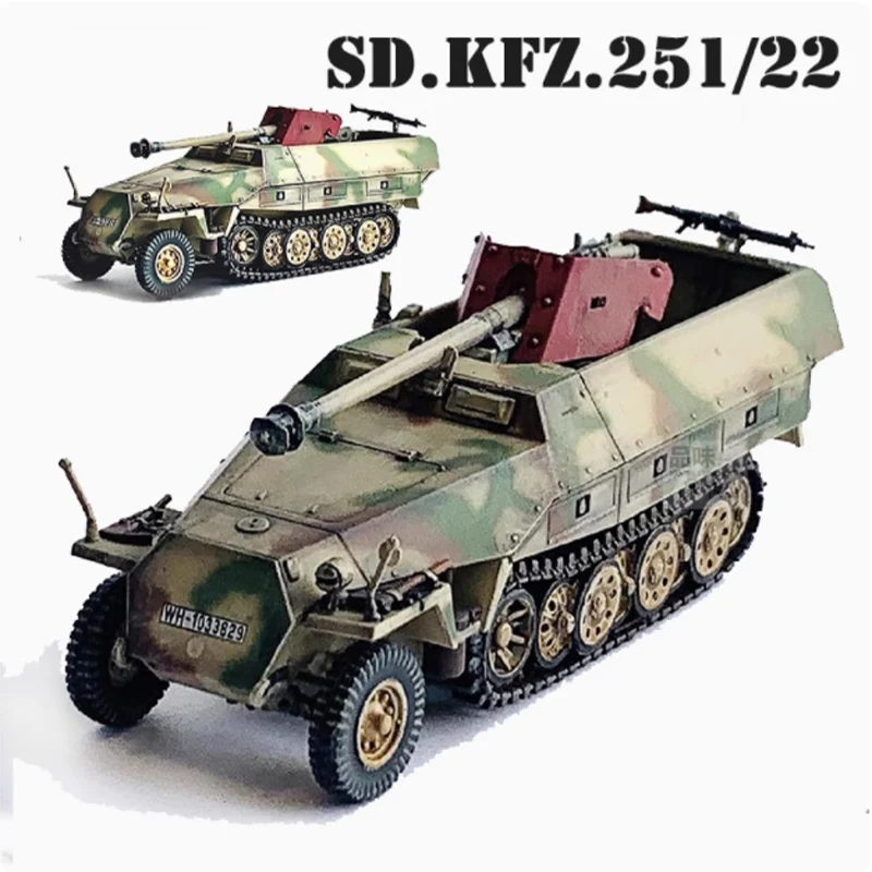63165 1/72 Scale German Sd.Kfz. 251/22 Half-track Anti-tank Gun Vehicle D PaK40 Simulation Model Display Collectible Ornament
63165 1/72 Scale German Sd.Kfz. 251/22 Half-track Anti-tank Gun Vehicle D PaK40 Simulation Model Display Collectible Ornament