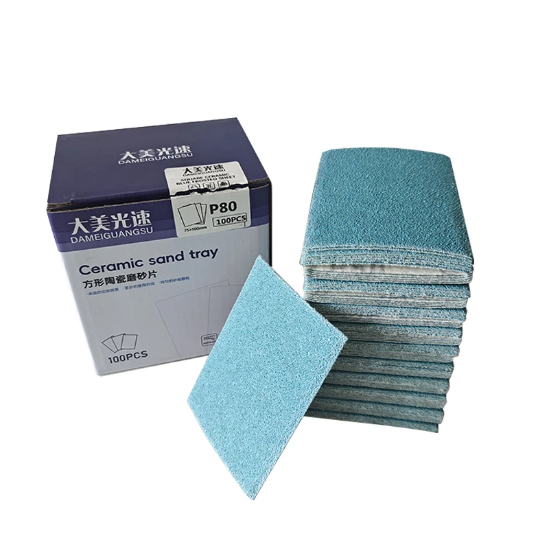 75*100 Sandpaper Dry Grinding Small Square Sand Automobile Sheet Metal Spray Paint Dry Grinding Blue
75*100 Sandpaper Dry Grinding Small Square Sand Automobile Sheet Metal Spray Paint Dry Grinding Blue