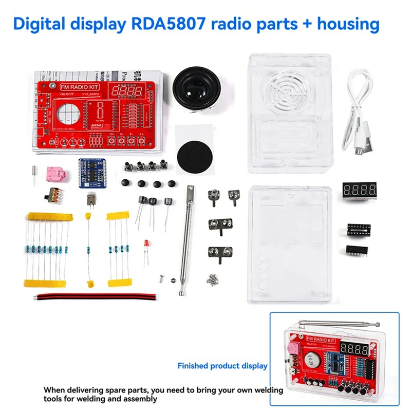 AB34-DIY FM Radio DIY FM Radio Electronic Kit 87-108MHZ FM Radio DIY Kit DIY Soldering Project Practice Solder
AB34-DIY FM Radio DIY FM Radio Electronic Kit 87-108MHZ FM Radio DIY Kit DIY Soldering Project Practice Solder