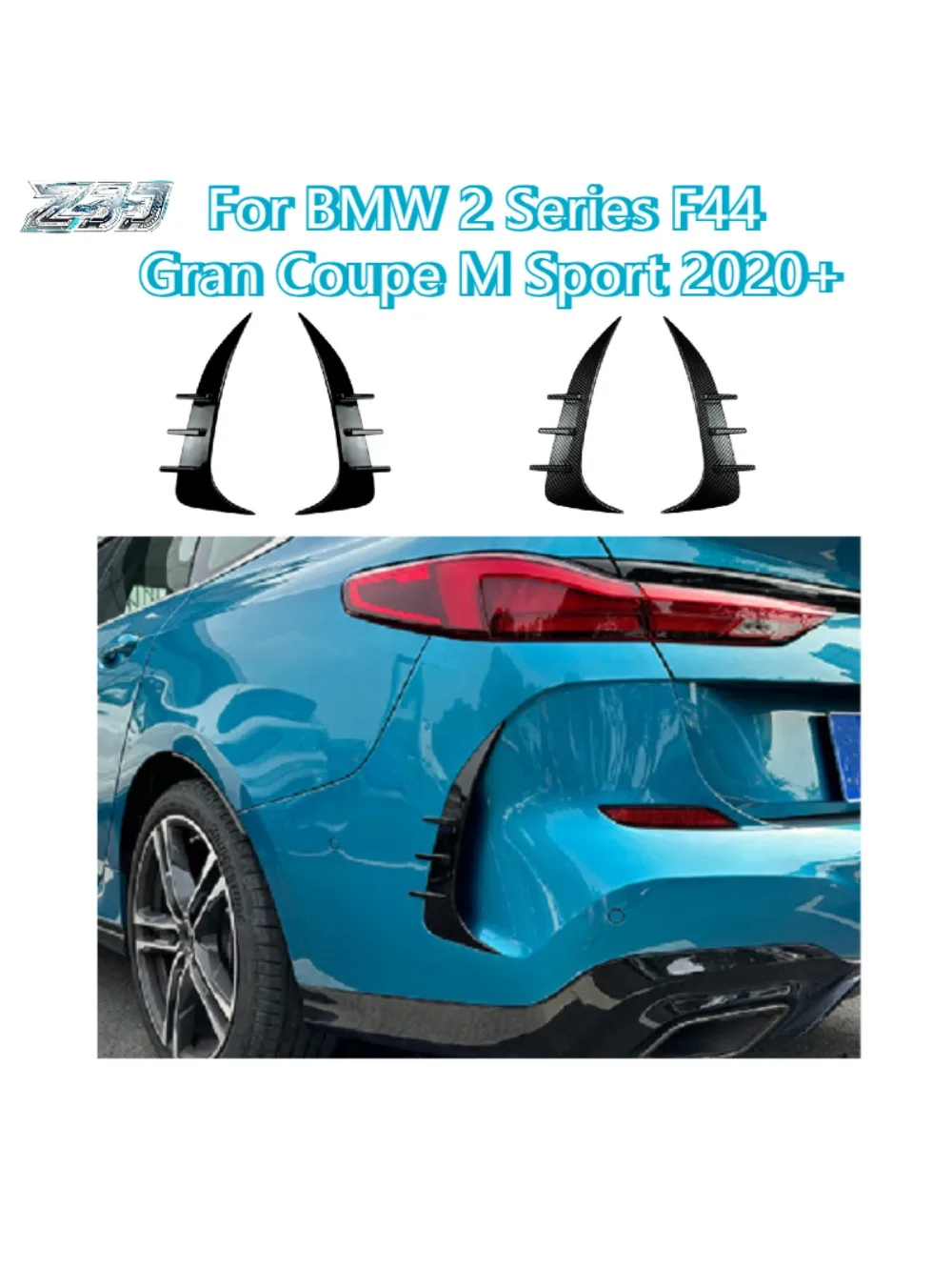 Car Rear Bumper Side Spoiler Lip Splitter Air Vent Canard Body Kit Wind Knife For BMW 2 Series F44 Gran Coupe M Sport 2020+
Car Rear Bumper Side Spoiler Lip Splitter Air Vent Canard Body Kit Wind Knife For BMW 2 Series F44 Gran Coupe M Sport 2020+