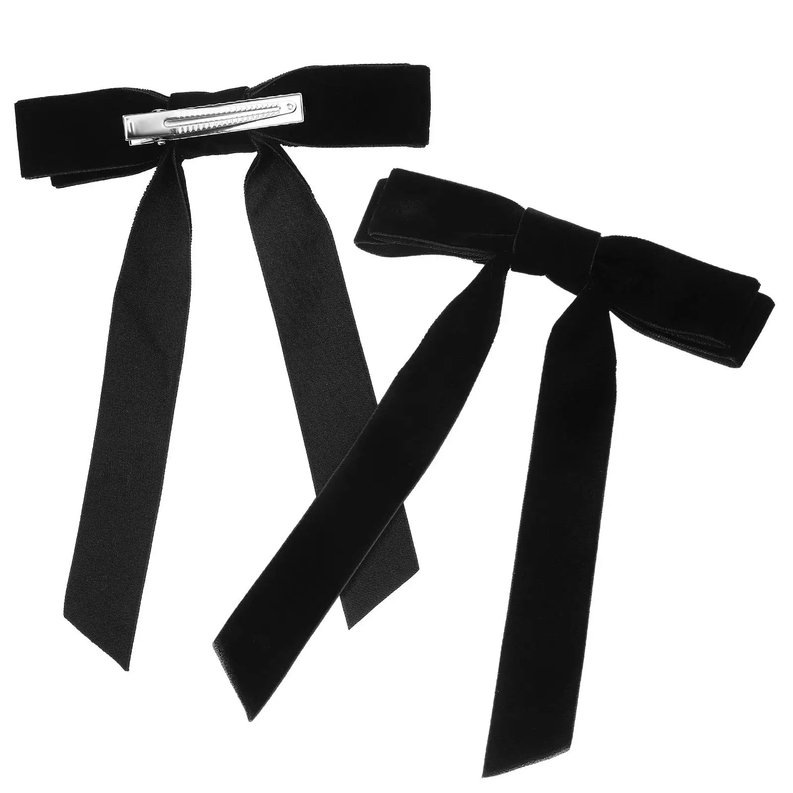 2 Pcs Black Velvet Hair Clips Small Bows for Women Ribbon Barrettes Stylish Comfortable Secure Fastening Multi Functional Hair
2 Pcs Black Velvet Hair Clips Small Bows for Women Ribbon Barrettes Stylish Comfortable Secure Fastening Multi Functional Hair
