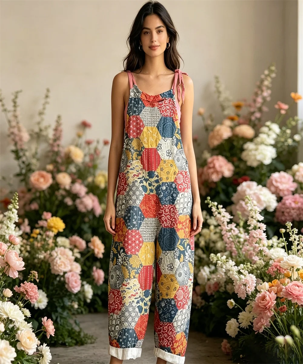 2026 Women's new black and white reindeer print comfortable jumpsuit, off shoulder sleeveless loose lantern pants casual wear
2026 Women's new black and white reindeer print comfortable jumpsuit, off shoulder sleeveless loose lantern pants casual wear