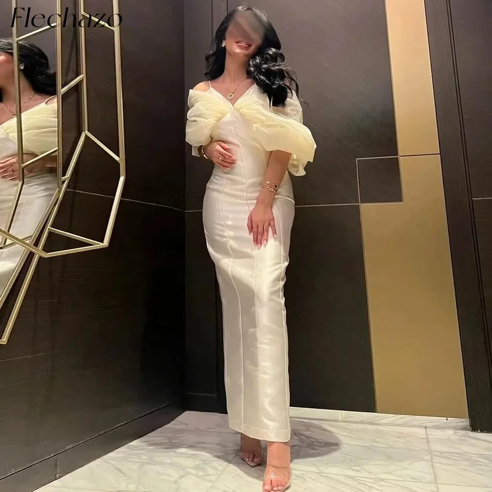 Flechazo White Evening Dresses Spaghetti Off Shoulder Straight Elegant Formal Occasion Dress For Women 2024 vestidos para mujer
Flechazo White Evening Dresses Spaghetti Off Shoulder Straight Elegant Formal Occasion Dress For Women 2024 vestidos para mujer