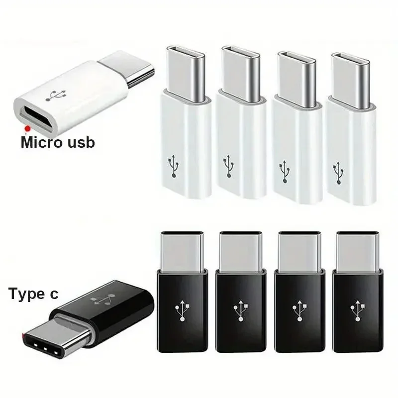 USB Type C Adapter Micro USB to Type-C Conversion Connector (Using 56K Resistor) Transfer at high Speed (Black and White)
USB Type C Adapter Micro USB to Type-C Conversion Connector (Using 56K Resistor) Transfer at high Speed (Black and White)