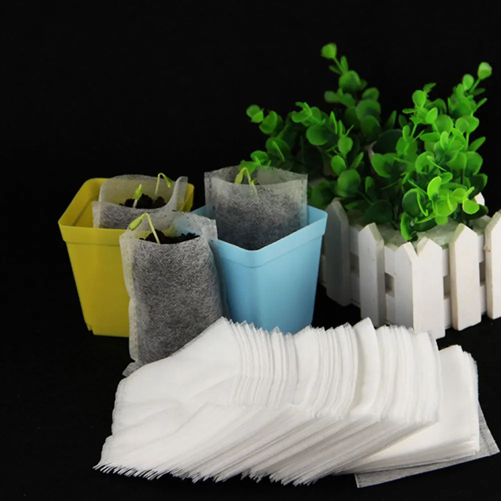 400Pcs Nursery Bags Biodegradable Non-Woven Fabric Pots White for Gardening Seedlings Plant Grow Bags Home Farming Supplies
400Pcs Nursery Bags Biodegradable Non-Woven Fabric Pots White for Gardening Seedlings Plant Grow Bags Home Farming Supplies