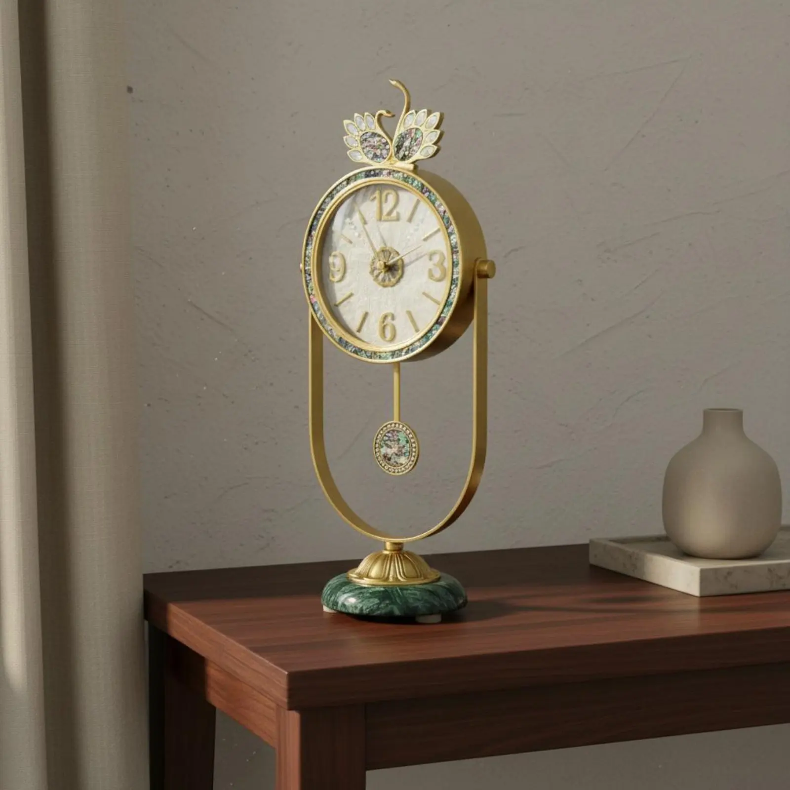 Ornamental Desktop Timepiece Accurate Timekeeping Decorative Mantel Timepiece Home Decor Easy to Set up Noiseless Movement
Ornamental Desktop Timepiece Accurate Timekeeping Decorative Mantel Timepiece Home Decor Easy to Set up Noiseless Movement