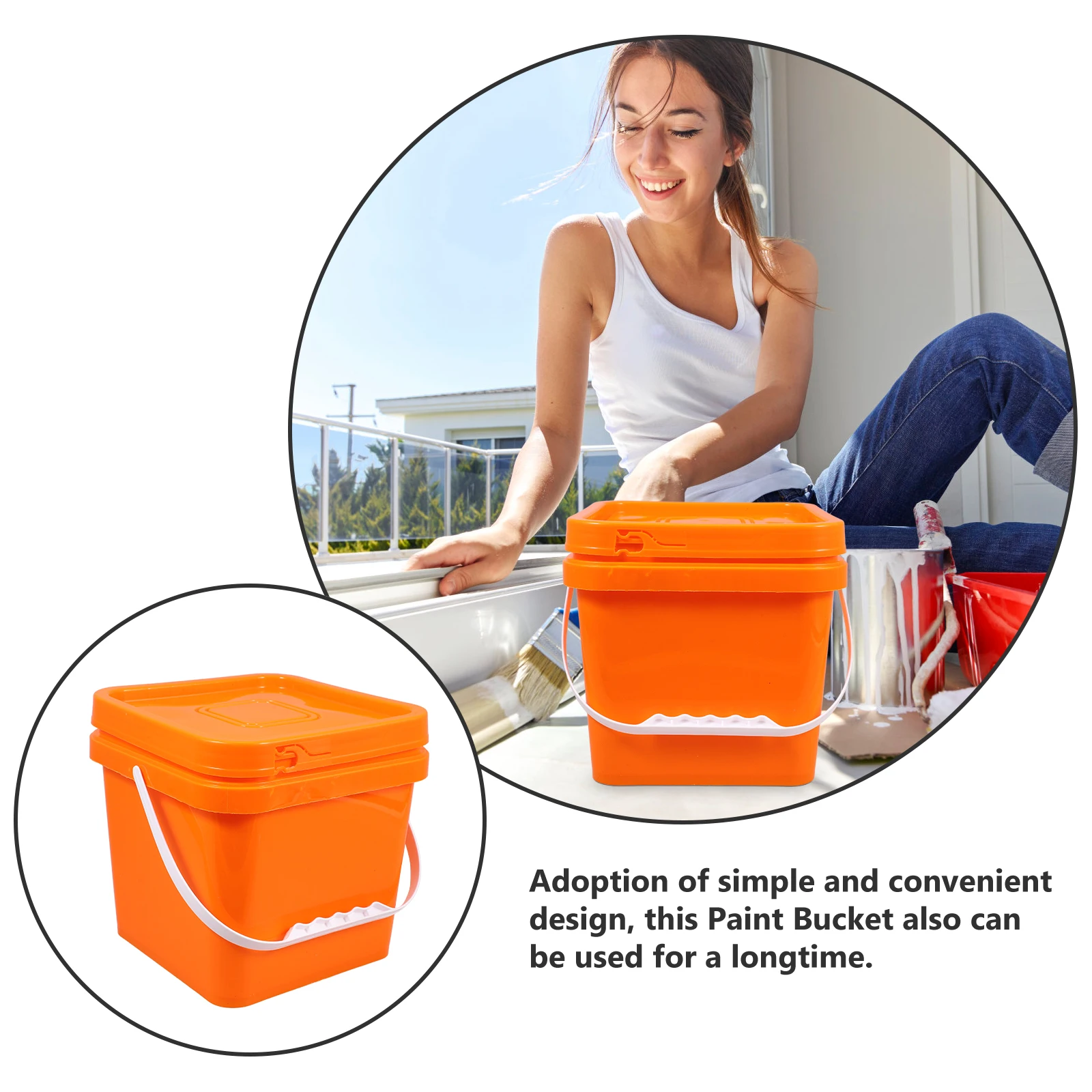 5L Versatile Plastic Paint Bucket With Lid Convenient Design For Home Painting And Outdoor Activities
5L Versatile Plastic Paint Bucket With Lid Convenient Design For Home Painting And Outdoor Activities