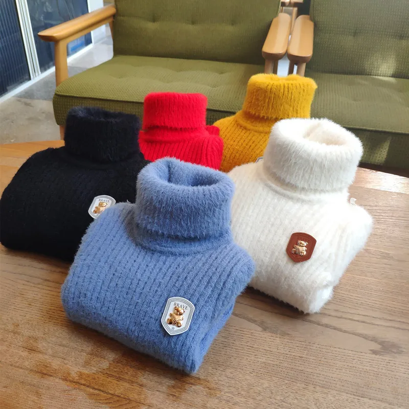 Autumn Winter Toddler Boys Girls Sweaters Kids Turtleneck Warm Mink Cashmere Pullover Boy Sweater Baby Boy Clothes Children Tops
Autumn Winter Toddler Boys Girls Sweaters Kids Turtleneck Warm Mink Cashmere Pullover Boy Sweater Baby Boy Clothes Children Tops