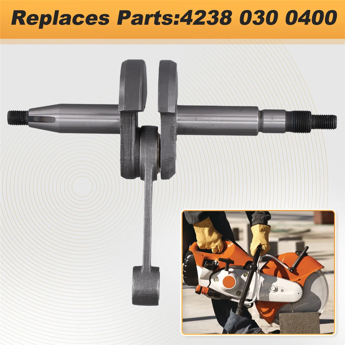 Lawnmower Crankshaft Repair Replacement Parts for TS410 TS420 Chainsaws 4238 030 0400 Cut Off Concrete Saw Part
Lawnmower Crankshaft Repair Replacement Parts for TS410 TS420 Chainsaws 4238 030 0400 Cut Off Concrete Saw Part