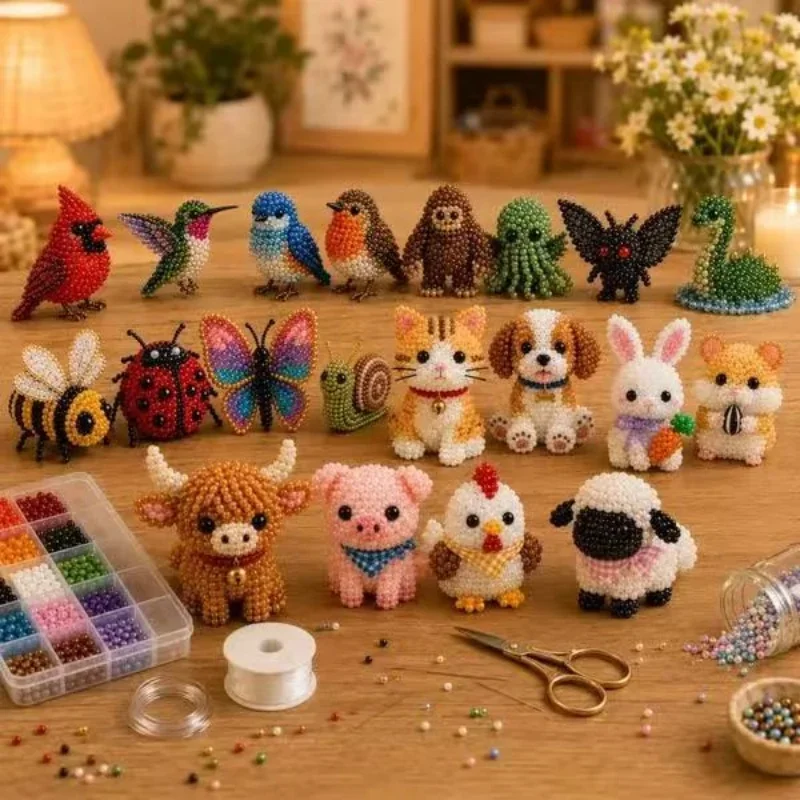 3D Beaded Animal DIY Kit Easy Handmade Embroidery Beading Set Highland Cow Butterfly Owl Bead Craft Gift for Adults Teens
3D Beaded Animal DIY Kit Easy Handmade Embroidery Beading Set Highland Cow Butterfly Owl Bead Craft Gift for Adults Teens