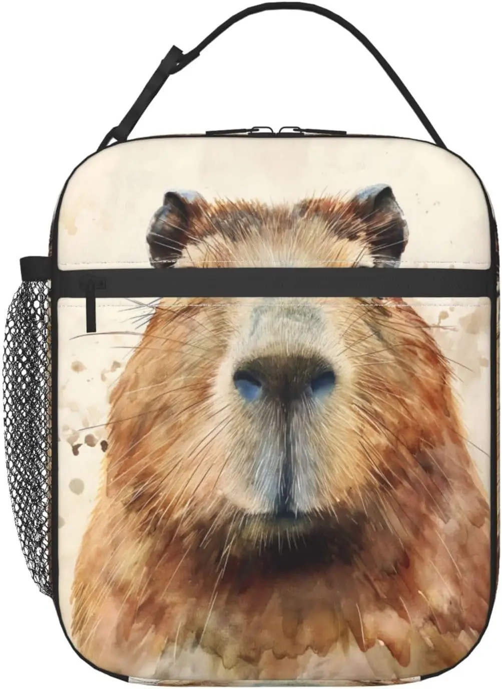 Изолированный ланч-бокс с акварельной капибарой для детей, мальчиков и девочек, многоразовая сумка для обеда для школы, офиса, работы, пикника, путешествий 
Изолированный ланч-бокс с акварельной капибарой для детей, мальчиков и девочек, многоразовая сумка для обеда для школы, офиса, работы, пикника, путешествий