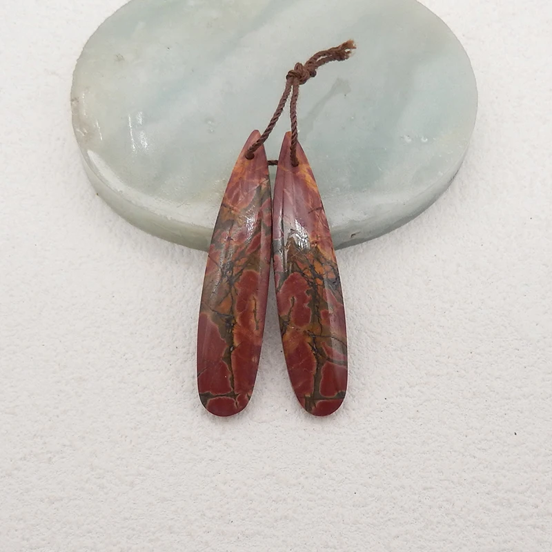 Hot Sale Natural Stone Multi-Color Picasso Jasper Earrings Accessories For Women DIY Jewelry Making 41x10x4mm 5.2g
Hot Sale Natural Stone Multi-Color Picasso Jasper Earrings Accessories For Women DIY Jewelry Making 41x10x4mm 5.2g