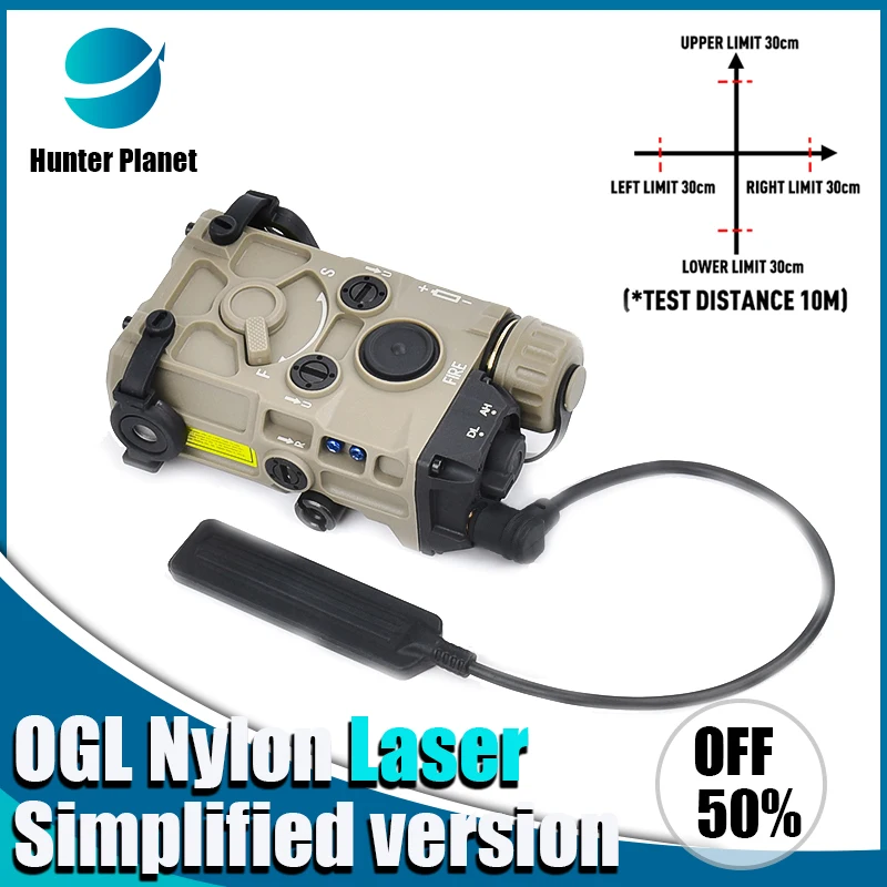 Tactical OGL Red Green Blue Laser Simplified Version Nylon Indicator Aiming White Light Strobe Airsoft Hunting Weapon Scout Lamp
Tactical OGL Red Green Blue Laser Simplified Version Nylon Indicator Aiming White Light Strobe Airsoft Hunting Weapon Scout Lamp